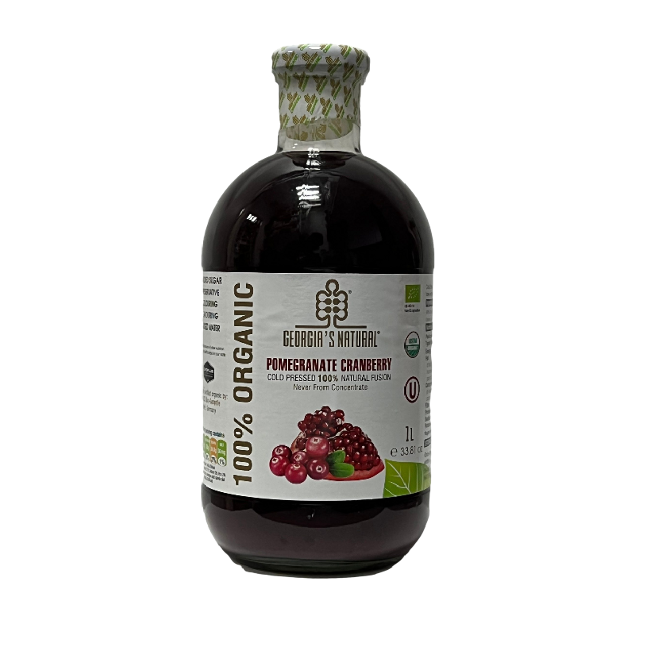 Georgia's Natural Organic Pomegranate Cranberry Juice 1 Litre