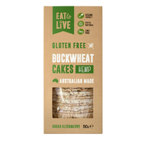 Eat To Live Buckwheat Hemp Cakes 200g