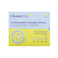 Cleaner Days Dishwashing Sheets Lemon 60 Pack