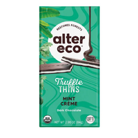 Alter Eco Mint Crème Truffle Thins 84g