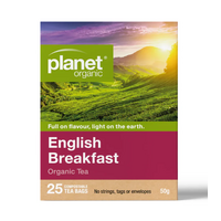 Planet Organic English Breakfast Tea 25 Bags 