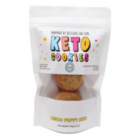 Delicous Low Carb Keto Cookies Lemon Poppy Seed 100g