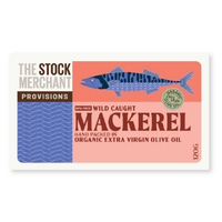 The Stock Merchant Wild Mackerel In Extra Virgin Olive Oil 120g