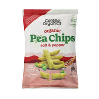 Ceres Organics Pea Chips Salt and Pepper 100g